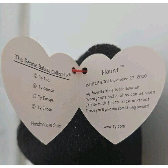 Ty Beanie Babies Halloween Lot Haunt Spooky and Sheets with Tags 1995 1999 2000 - Picture 9 of 16